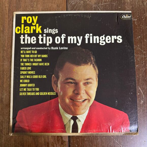 Roy Clark The Tip‎ of My Fingers LP Vinyl Records Capital Records - Picture 1 of 4